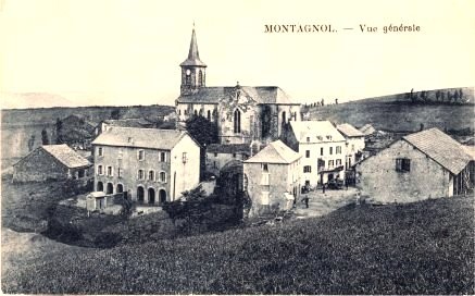 Montagnol aveyron cpa vue generale