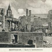 Montfaucon (Aisne) CPA Ruines 14-18