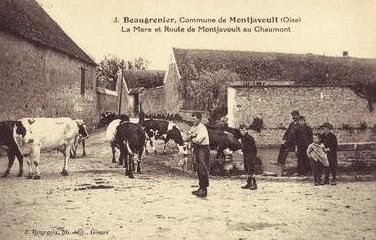 Montjavoult oise cpa beaugrenier