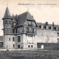 Montjavoult oise cpa chateau du bout du bois apres 1914