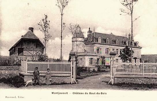 Montjavoult oise cpa chateau du bout du bois avant 1914