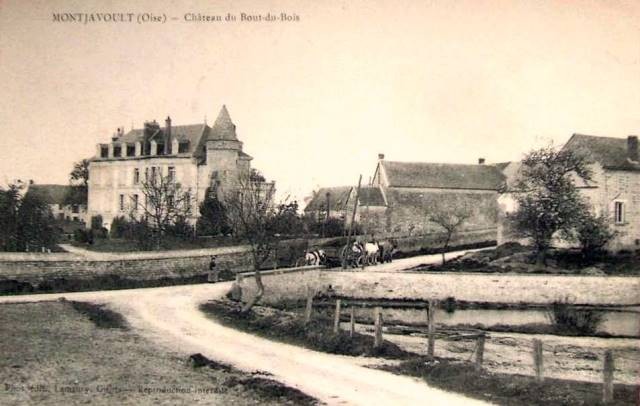 Montjavoult oise cpa chateau du bout du bois avant 1914