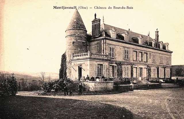 Montjavoult oise cpa chateau du bout du bois avant 1915