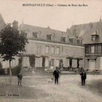 Montjavoult oise cpa chateau du bout du bois chasseurs