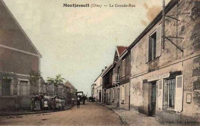 Montjavoult oise cpa grande rue