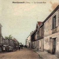 Montjavoult oise cpa grande rue