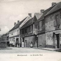 Montjavoult oise cpa grande rue le tabac