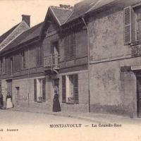 Montjavoult oise cpa grande rue poste et tabac