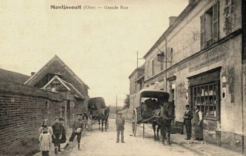 Montjavoult oise cpa grande rue