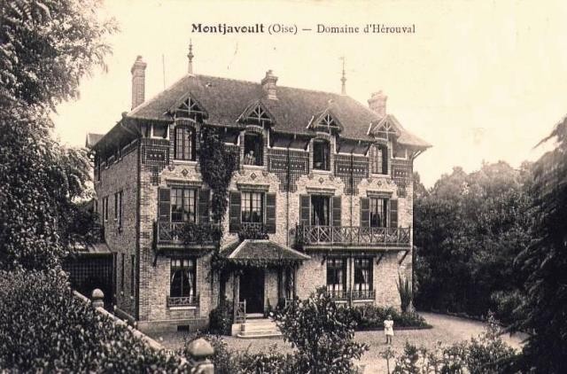 Montjavoult oise cpa herouval le domaine