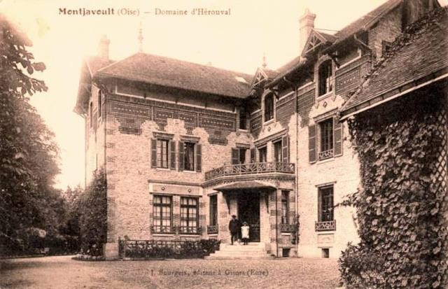 Montjavoult oise cpa herouval le domaine