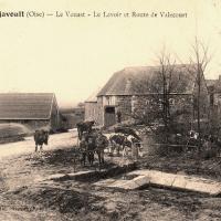 Montjavoult oise cpa le vouast lavoir