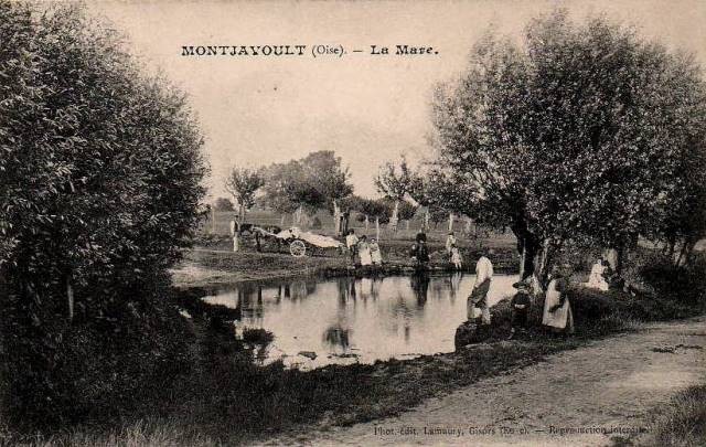 Montjavoult oise cpa mare