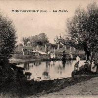 Montjavoult oise cpa mare