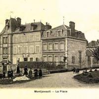 Montjavoult oise cpa place 1909
