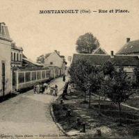 Montjavoult oise cpa place et rue