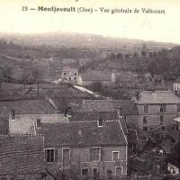 Montjavoult oise cpa valecourt vue generale