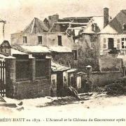 Montmédy (Meuse) 1870 - L'arsenal et le château du gouverneur 