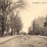 Montmédy (Meuse) L'avenue de la Gare CPA