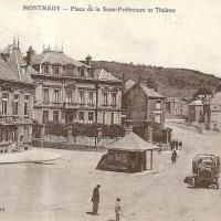 Montmédy (Meuse) La place de la Sous-préfecture CPA