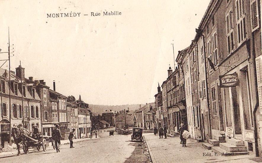 Montmédy (Meuse) La rue Mabille CPA