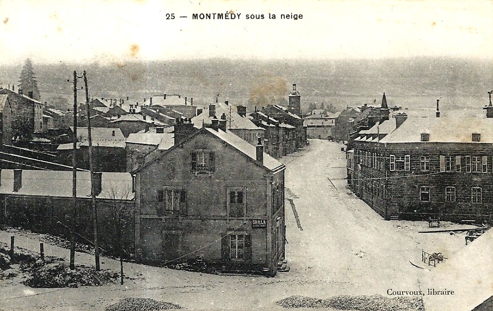 Montmédy (Meuse) Sous la neige CPA