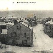 Montmédy (Meuse) Sous la neige CPA