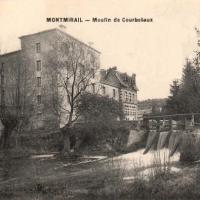 Montmirail (51) Courbetaux, le moulin CPA