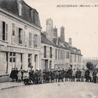 Montmirail (51) L'avenue de la gare CPA