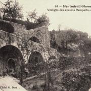 Montmirail (51) les remparts CPA