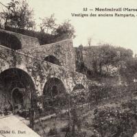 Montmirail (51) les remparts CPA