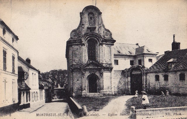 Montreuil pas de calais l eglise austreberthe cpa