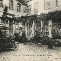 Montreuil pas de calais l hotel de france interieur cpa