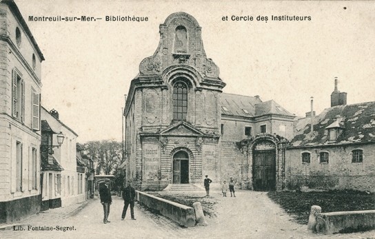 Montreuil pas de calais la bibliotheque cpa