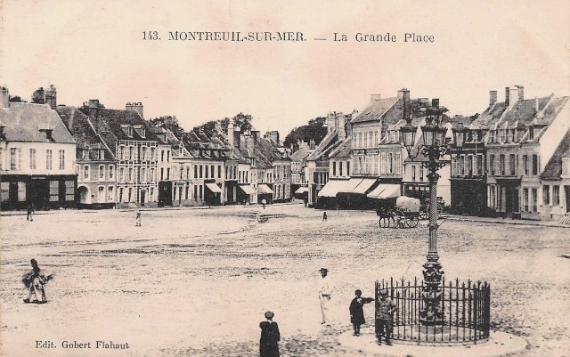 Montreuil pas de calais la grande place cpa