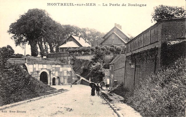 Montreuil pas de calais la porte de boulogne cpa