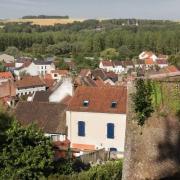 Montreuil pas de calais la ville basse vue des remparts