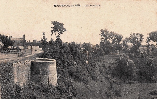 Montreuil pas de calais les remparts cpa