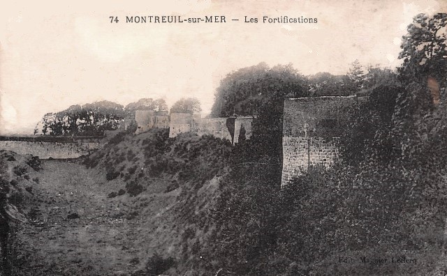 Montreuil pas de calais les remparts cpa