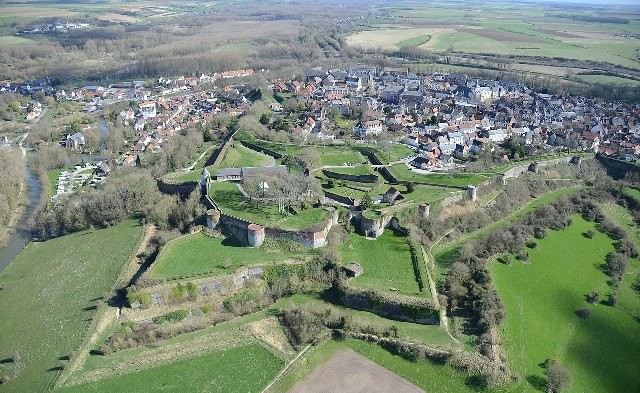 Montreuil pas de calais vue aerienne