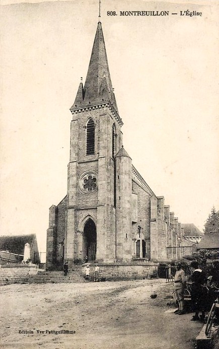 Montreuillon (Nièvre) L'église CPA