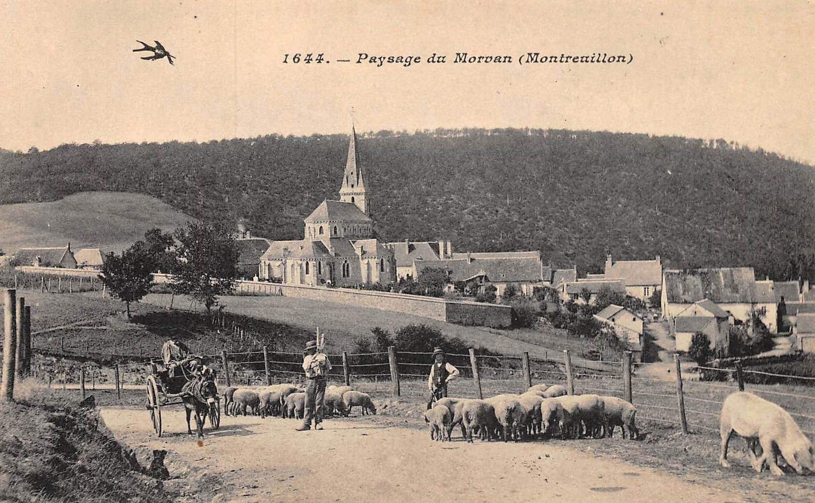 Montreuillon (Nièvre) Vue générale CPA