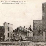 Morfontaine 54 incendie 1914 cpa