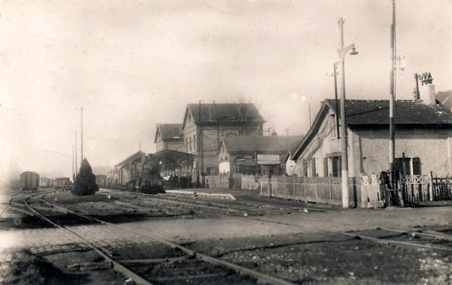 Mortagne du nord 59 le passage a niveau cpa