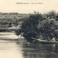 Moulins (Aisne) CPA Vue sur la Marne