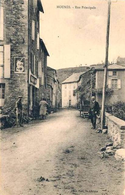 Mounes prohencoux aveyron cpa rue principale