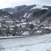 Mounes prohencoux aveyron vue generale sous la neige