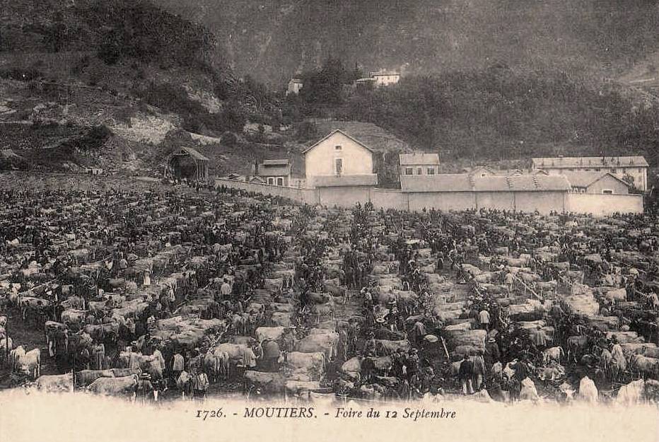 Moûtiers (Savoie) La Foire de septembre CPA