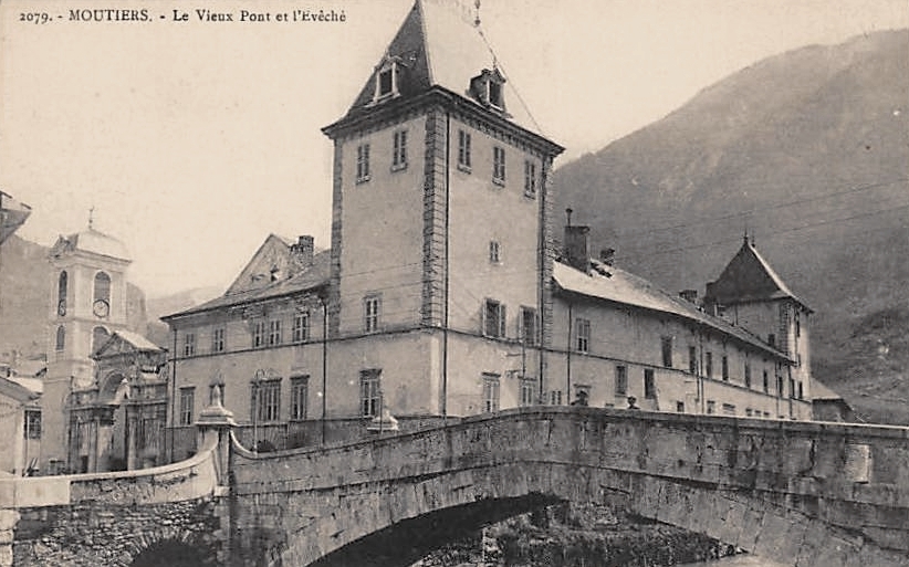 Moûtiers (Savoie) Le pont Saint-Pierre CPA