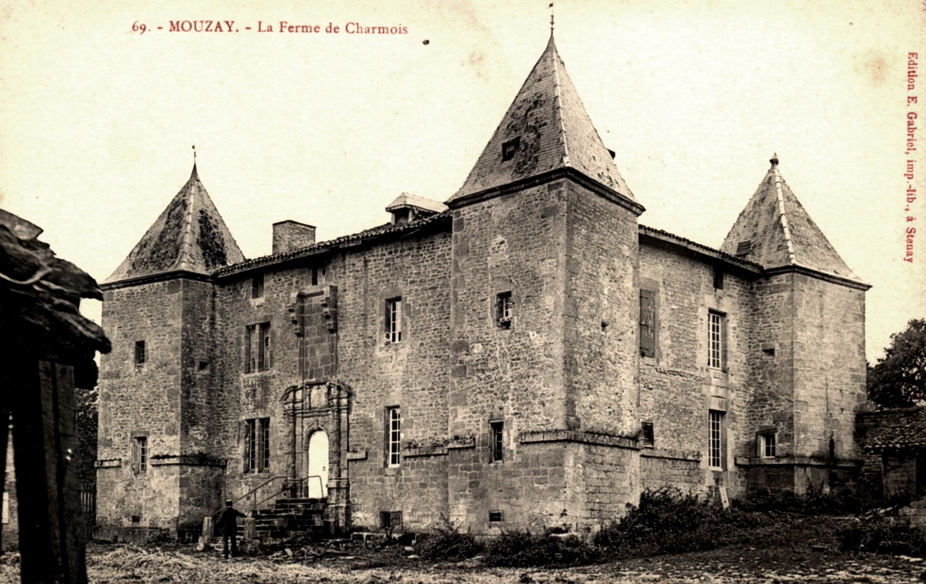 Mouzay (Meuse) Charmois, le château ferme CPA